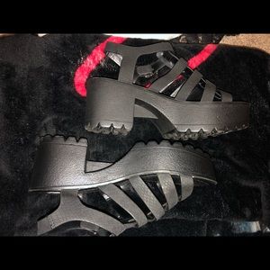 SODA black chunky heels🖤